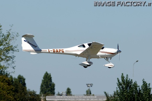 2006-09-10 Ferrara Airshow 537 Diamond Aircraft